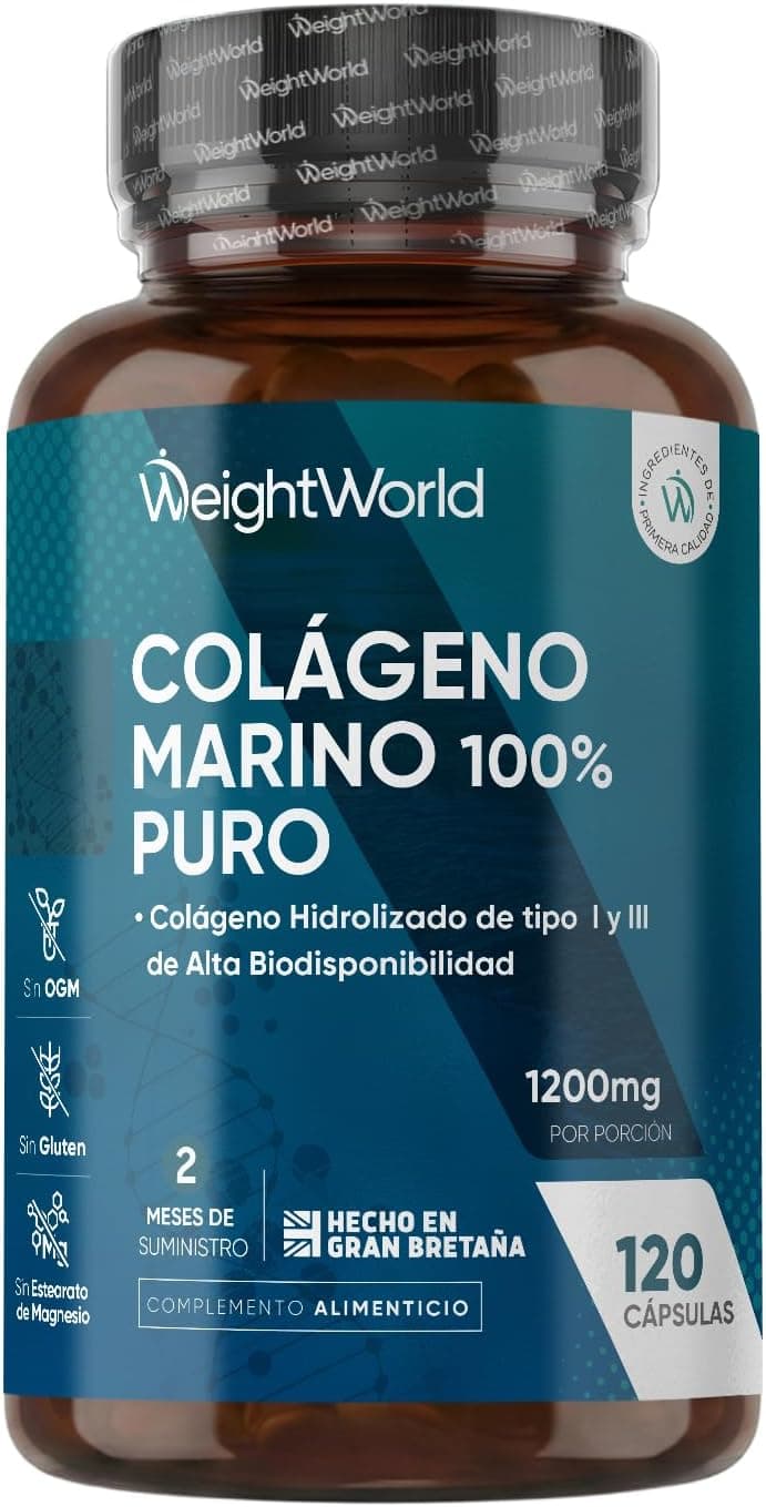 WeightWorld Colágeno Marino Hidrolizado 120 Cápsulas